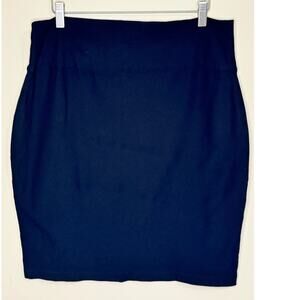 Eileen Fisher Skirt Women's Medium Black Knee Length Stretchy Pull On Viscose